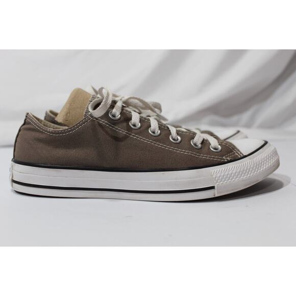 Converse All Star Gray Canvas Lace-up Sneakers Women's 8.5 Men's 6.5 Emo Skater - Picture 1 of 11